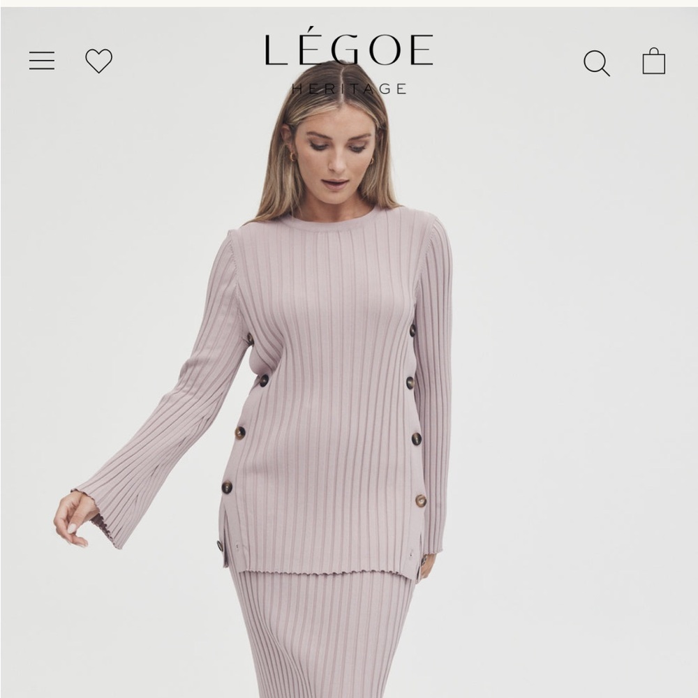 Légoe Heritage LUXE L/S BUTTON KNIT
- mushroom pink